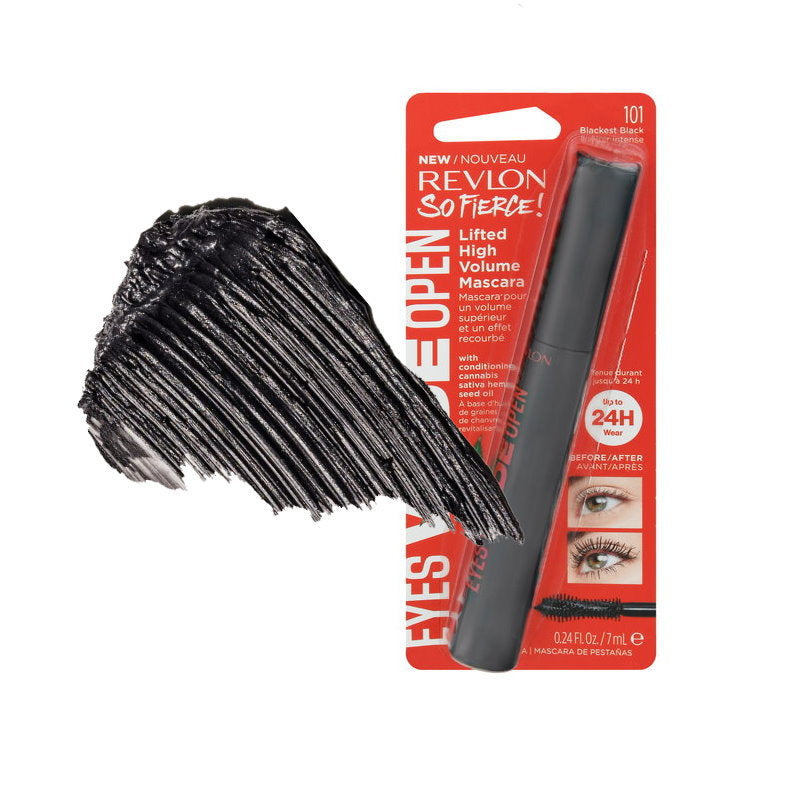 2x Revlon So Fierce Eyes Wide Open Mascara 7ml 101 Blackest Black