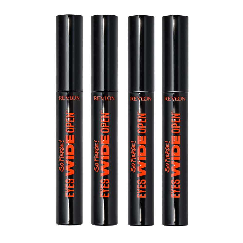4x Revlon So Fierce Eyes Wide Open Mascara 7ml 104 Black Waterproof