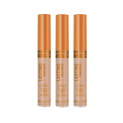 3 x Rimmel Lasting Radiance Concealer & Eye Illuminator 7mL - 060 Sand