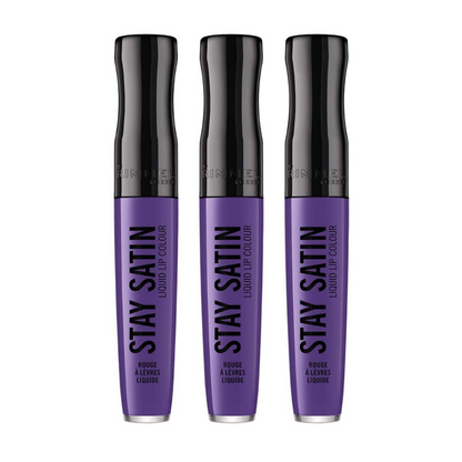 Buy Online Now - Rimmel Stay Satin Liquid Lip Colour 850 Atomic Purple - Makeup Warehouse Australia 