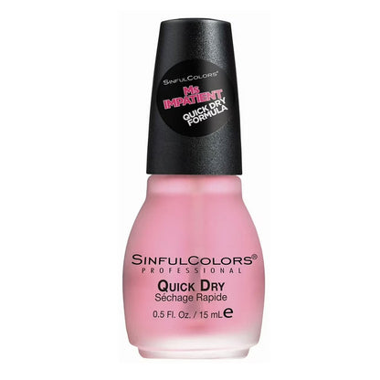 3x Sinful Colors Nail Polish Top Coat 15ml 1706 Ms. Impatient Quick Dry