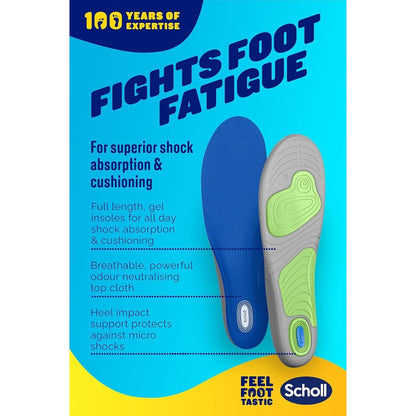 2x Scholl Gel Activ Sport Insole Womens Size 4.5 - 8.5