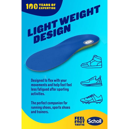 2x Scholl Gel Activ Sport Insole Womens Size 4.5 - 8.5