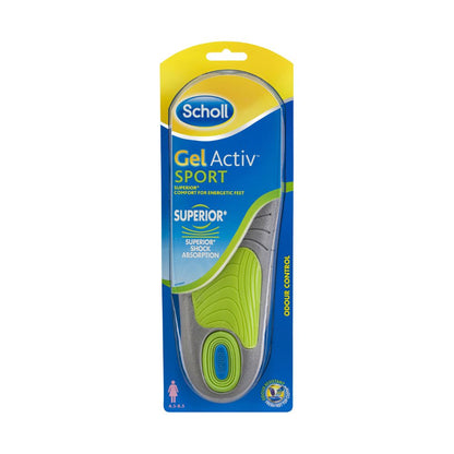 2x Scholl Gel Activ Sport Insole Womens Size 4.5 - 8.5