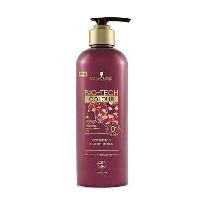 4x Schwarzkopf Extra Care BioTech Conditioner Colour + Colour Locking Minerals Pomegrante Oil 500ml