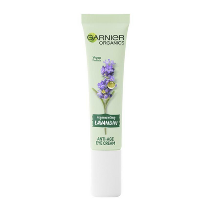 Buy Online Garnier Organics Regenerating Lavandin Anti Age Eye Cream 15mL - Makeup Warehouse Australia