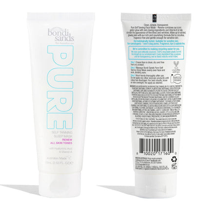 Buy Bondi Sands Pure Self Tanning Sleep Mask 75mL - Makeup Warehouse Australia