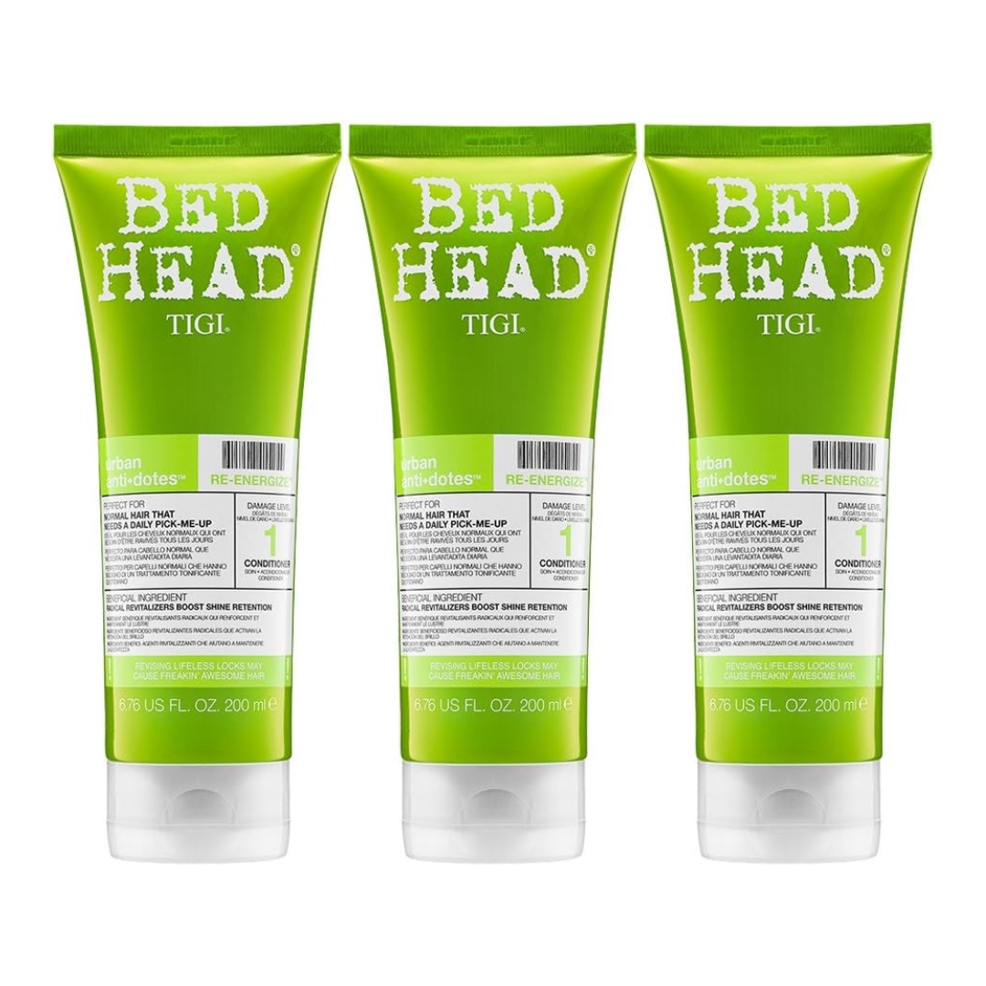 3x Tigi Bed Head Conditioner Re Energize Urban Anti Dotes 200mL