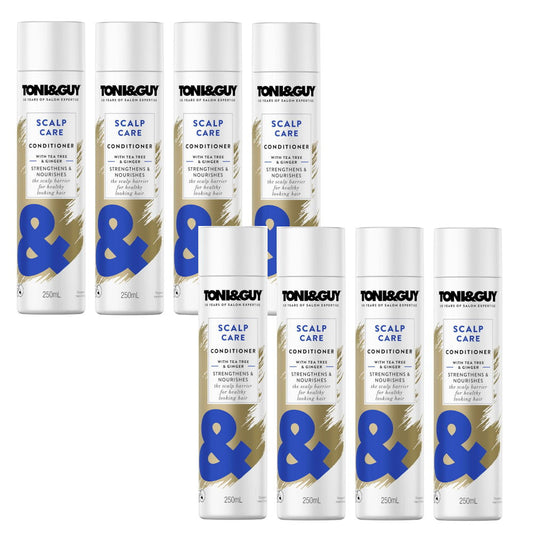 8x Toni & Guy Scalp Care Conditioner with Tea Tree and Ginger 250ml