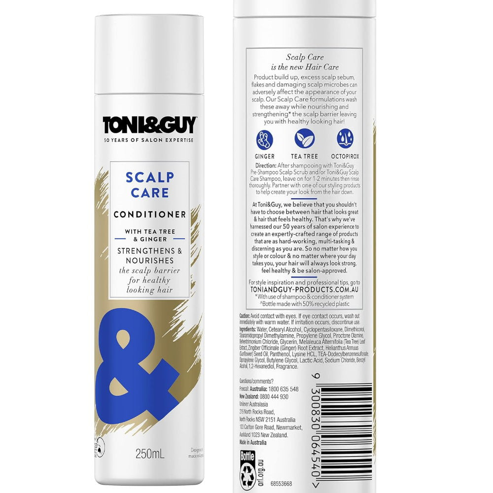 8x Toni & Guy Scalp Care Conditioner with Tea Tree and Ginger 250ml