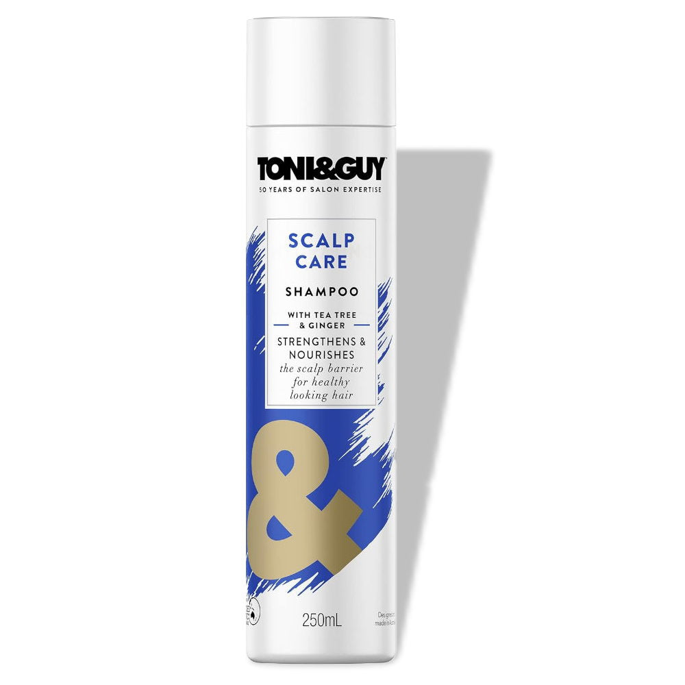 4x Toni & Guy Scalp Care Shampoo with Tea Tree and Ginger 250ml