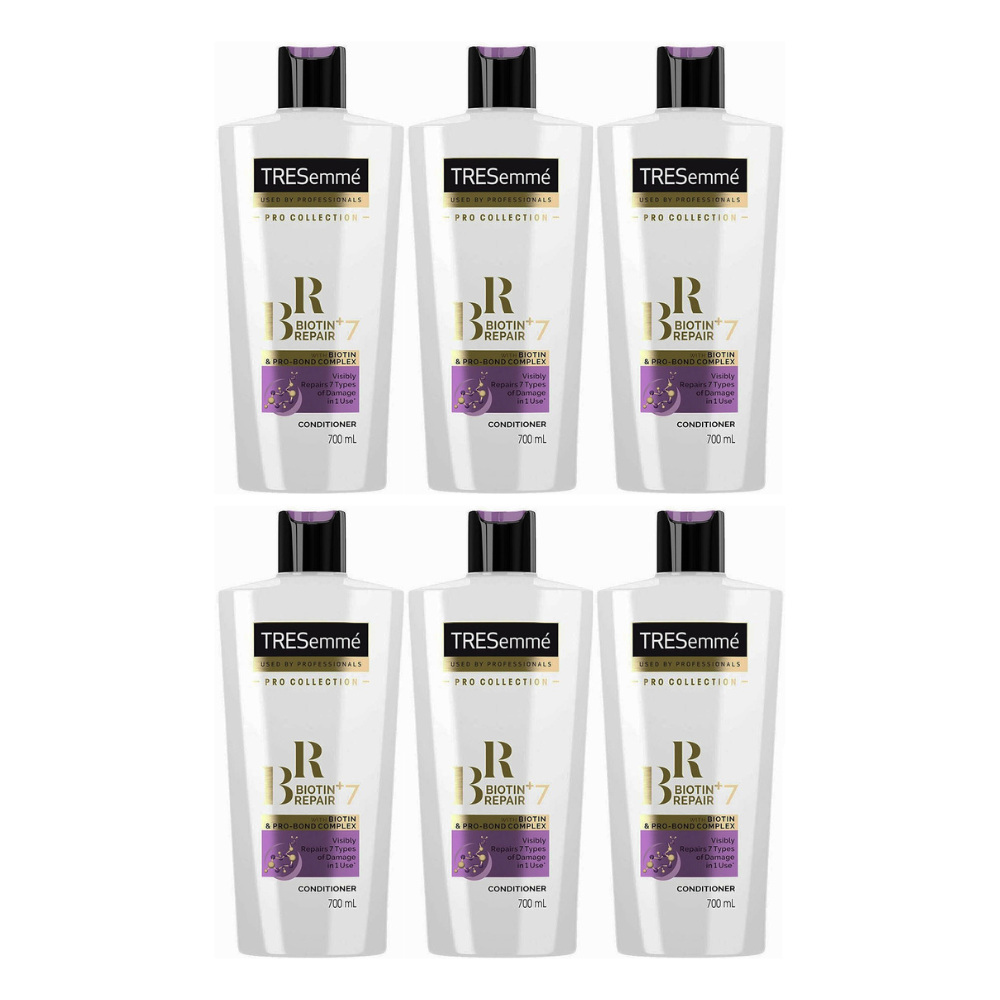 6x Tresemme Biotin Repair 7 With Biotin and Pro Bond Complex Conditioner 700ml