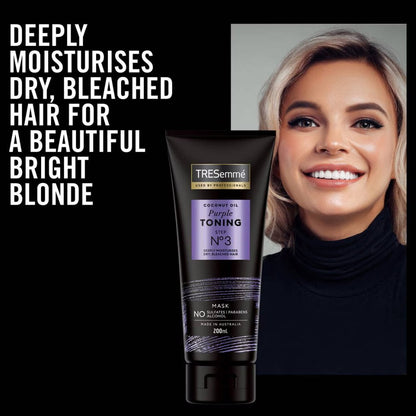 2x Tresemme Coconut Oil Purple Toning Step 3 Hair Mask 200ml