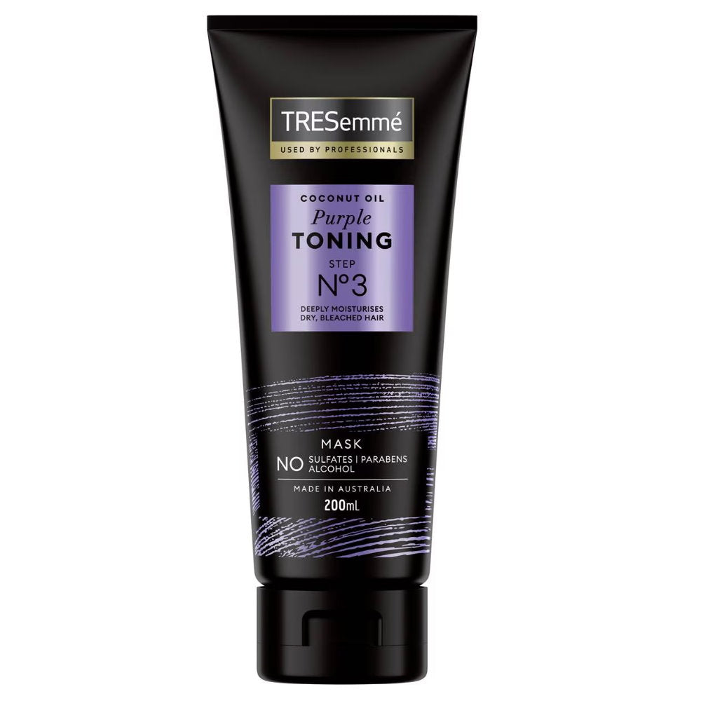 4x Tresemme Coconut Oil Purple Toning Step 3 Hair Mask 200ml
