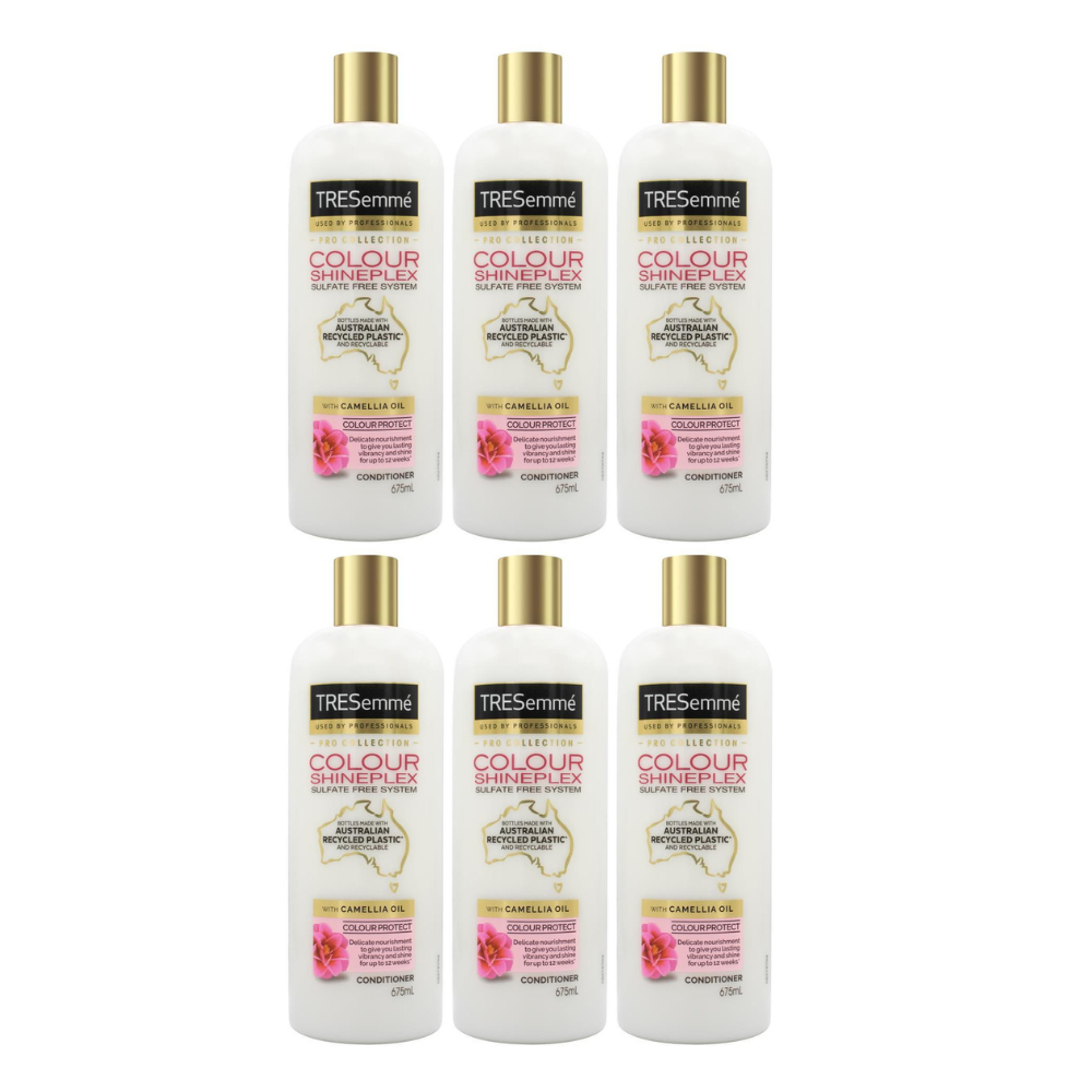 6x Tresemme Colour Shineplex Colour Protect with Camelia Oil Conditioner 675ml