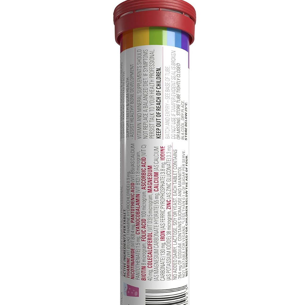 VOOST Kids Multivitamin Effervescent Tablets Strawberry 20 Pack EXPIRY 30/04/2025