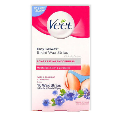 Veet Bikini Wax 16 Strips EXP 30/08/2025