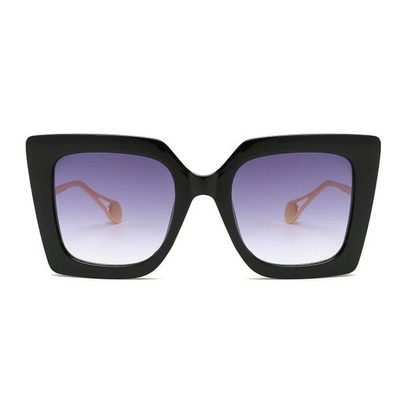 Rosy Lane Vintage Oversized Cat Eye Sunglasses Black