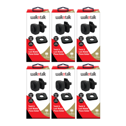 6x Walk N Talk Twist and Lock Mobile Phone Holder