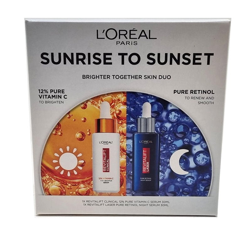 L'Oreal Paris Sunrise to Sunset Pure Vitamin C and Pure Retinol Serum Skin Duo