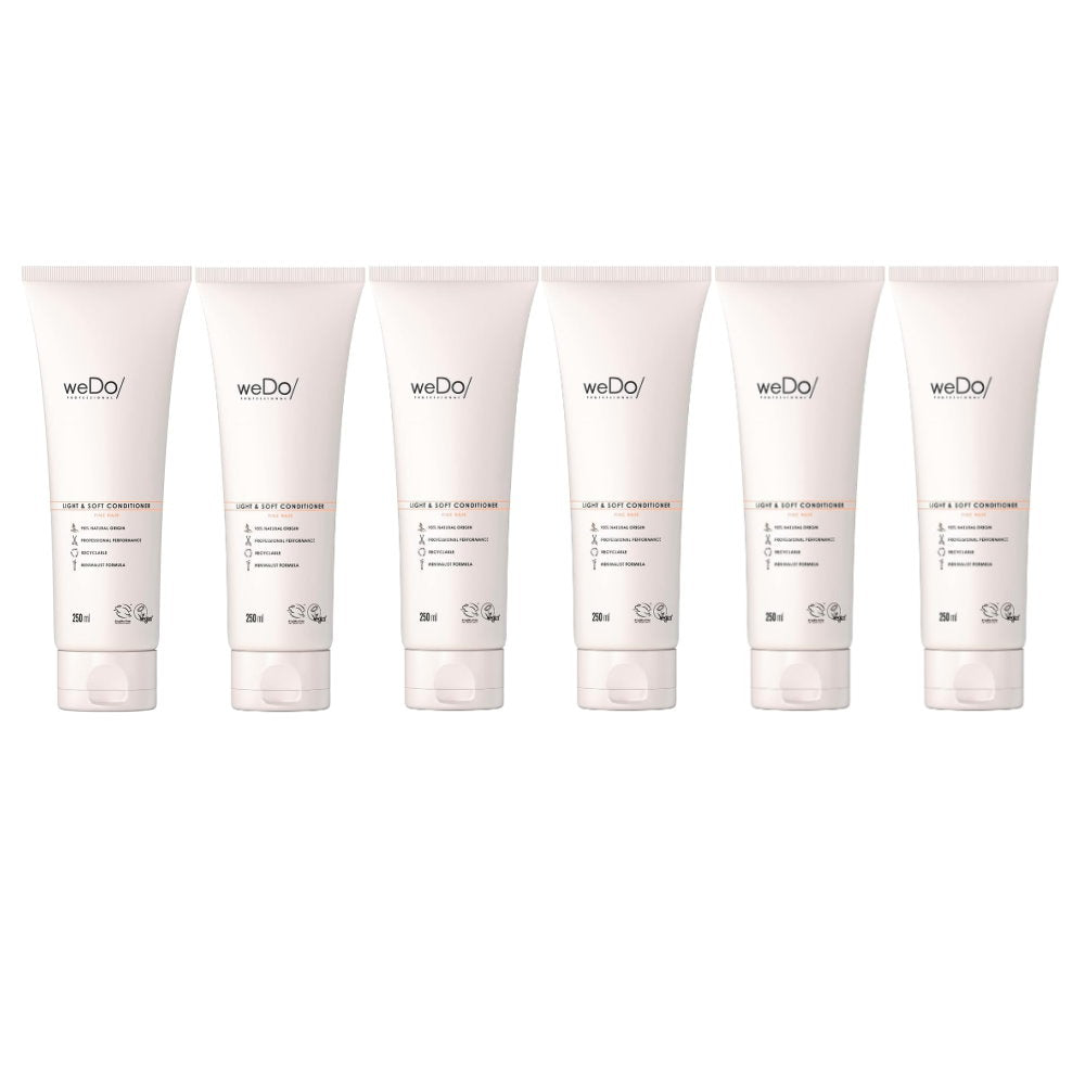 6x weDo Professional Light & Soft Conditioner Fine Hair 250ml
