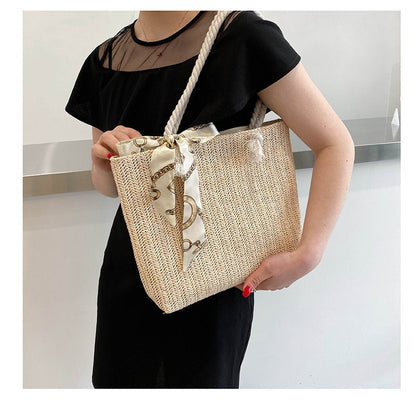 Rosy Lane Perfect Day Bag - Shoulder Bag with Bow - White